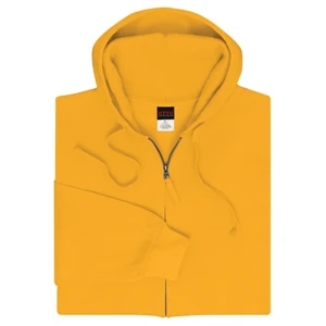 Heather 2 X L - 70% Cotton, 30% Polyester 8 Oz. Full-zip Hoodie Sweatshirt. Blank