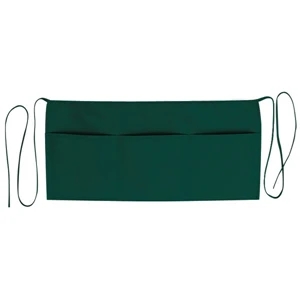 7.5 Oz. Solid Color Cotton Twill Waist Apron With Three Front Pockets. Blank