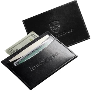 Manhasset Leeman New York Collection - Cowhide Slim Wallet With Ballistic Nylon Lining