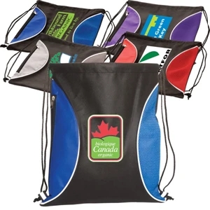 80 Grams Non-woven Polypropylene String Backpack With Contrasting Color Design