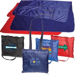 Zip-a-blanket - 260 Grams Polyester Fleece Blanket With Polyester Oxford Backing