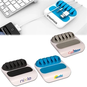 Gumbite (r) Stoppi - Desktop Cable Manager Made Of Abs Plastic With Silicone Accents And Slots