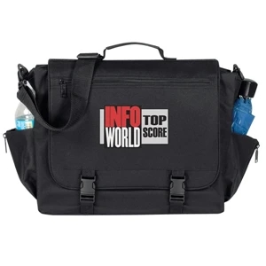 600 Denier Polyester Standard Briefcase With Heavy Vinyl Backing And Bottle Holder