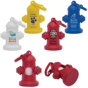 Fire Hydrant Pet Waste Bag Dispenser With 10 Biodegradable White Waste Bags. New