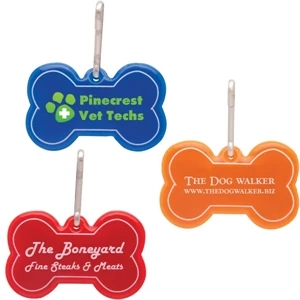 Dog Bone Reflective Collar Tag: New. Imprint Area Options: Specify On Order