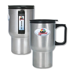 Heathrow - Stainless Steel 16 Oz. Double Walled Mug With Ergonomic Handle
