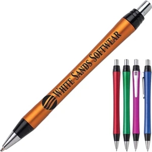 Renovo - Plunger-action Retractable Ballpoint. Slim Design. Metal Pocket Clip
