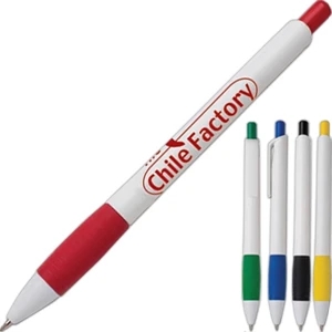 York - Plunger-action Retractable Ballpoint. Plastic Body. Black Ink. U.s.a. Made