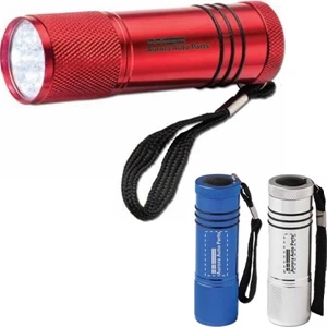 Windsor - Laser Engraving - Compact Mega-bright 9 Led Aluminum Flashlight