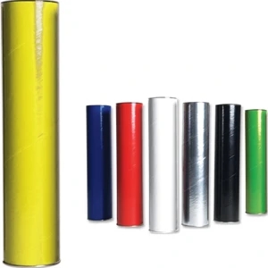 Stock Cover 12" Mailing Tube With Presentation Clip In Lid To Hold Business Cards