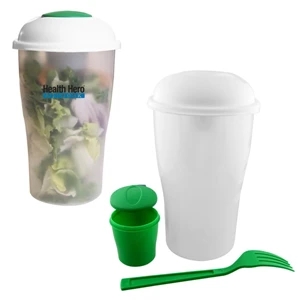 Newton - 50 Working Days - The Salad Shaker Holds Salad And Dressing In Separate Compartments