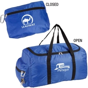 The Dynamic - Black - Foldable Duffel Bag That Compresses Into Convenient Travel Pouch