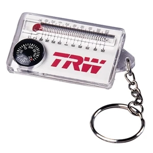 The Warning - Multi Functional Key Chain With Thermometer, Compass And Wind Chill Chart