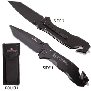 Swiss Force (r) - Stainless Steel Pocket Knife And Auto Emergency Tool