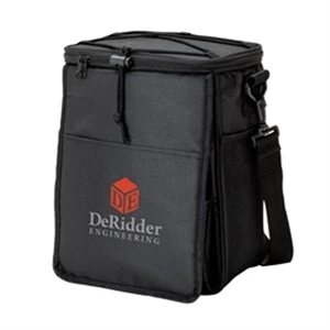 12 Can Capacity Cooler With Peva Stitched Lining And 3 Stainless Steel Bbq Tools