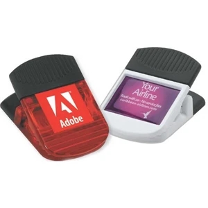 Red - Jumbo Memo Clip With A Spring Loaded Hinge And A Comfortable Rubber Grip