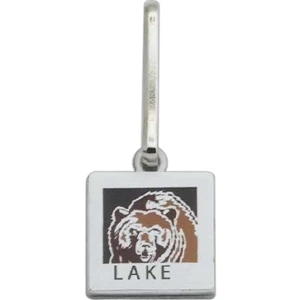 Photoart (tm) - Square - Stock Design Zipper Pull With 1/2" Full Color Photo Dome