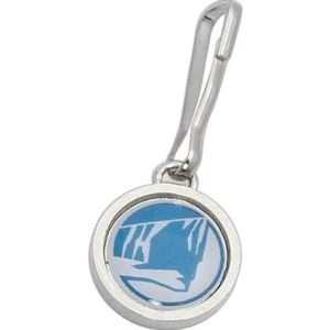 Photoart (tm) - Round - Stock Design Zipper Pull With 1/2" Full Color Photo Dome
