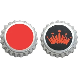 Photoart (tm) - Authentic Shape Bottle Cap Pin With Full Color Photo Decal