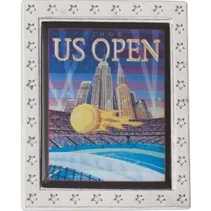 Photoart (tm) - Frame Pin With Star Border And Photo Insert With Epoxy Dome To Protect Image