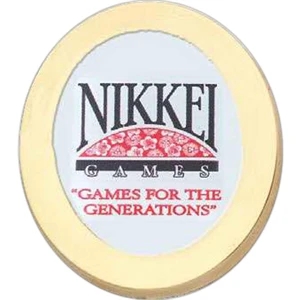Photoart (tm) - Oval - Polished Framed Pin With Photo Insert And Epoxy Dome