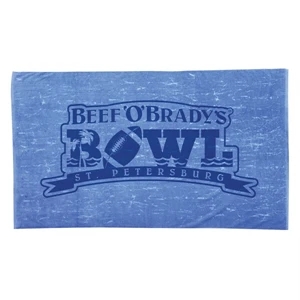 Distressed Collection - 3 Working Days - Blue Distressed Collection Stock Design Fiber Reactive Beach Towel