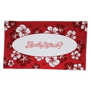 Hibiscus Collection - 7 Working Days - Stock Red Hibiscus Design Fiber Reactive Beach Towel