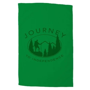 Platinum Collection - 7 Working Days - Embroidery - Colored Cotton Terry Velour Sport Towel, 16" X 25"