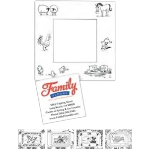 Color Me - Two-in-one Magnet Frame With A To Be Colored In Design, 5 1/2" X 5 1/2"