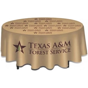Premium Quality Polyester Round Table Throw For Short Tables. Flame Resistant
