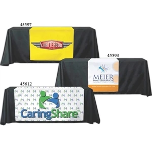 82" X 60" Table Runner. Full Color Premium Quality Polyester Material