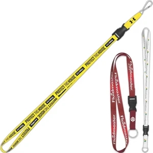 Full Color Lanyard With Detachable Buckle Made Of Premium Satin Polyester