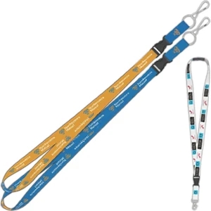 Full Color Lanyard With Detachable Buckle Made Of Premium Satin Polyester