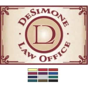 Floor Mat With Square Corners, Made Of 100% Polyester Non-woven Material