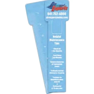 Bookmark Made Of 14 Points Thick White Material With A Rectangle Top, 2 1/8" X 8"