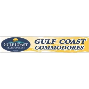 Bumper Sticker Made Of 3.5 Millimeter Thick White Vinyl With Uv Overcoat