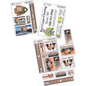 11" X 17" Rectangular Clear Ultra Decal Sheet, Available In Set Of 2, 4, 5 Or 7