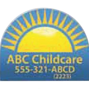 Die Cut Custom Magnet Made Of White Material, .020 Thick With Full Color Imprint