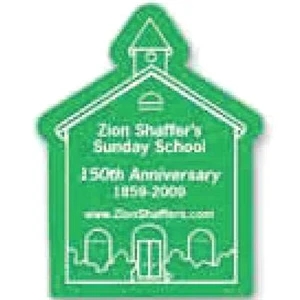 Die Cut Custom Magnet Made Of White Material, .020 Thick With Full Color Imprint