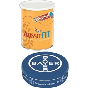 Custom Designed 1 Gal. Tapered Gift Tin With One 20 Oz. Bag Of Almond Pecan Crunch