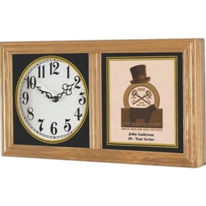 Chesapeake Vertical/horizontal Wall Clock With Black Hand, 9" H X 16 1/2" W