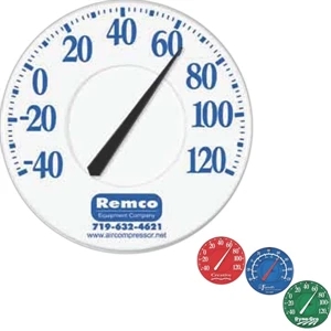 12" In Diameter Outdoor Thermometer With Weather-resistant Polystyrene Back