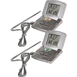 Digital Kitchen Thermometer, 2 3/4" W X 4" W With 24-hour Countdown Timer