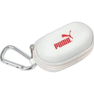Mini Zip Amenity Pouch With Carabiner, 2 3/4" W X 2" H X 1 1/4" Diameter