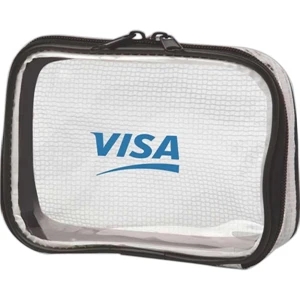 Small Stacking Clear Pvc Bag For Travel, Packs Flat For Full View Of Contents