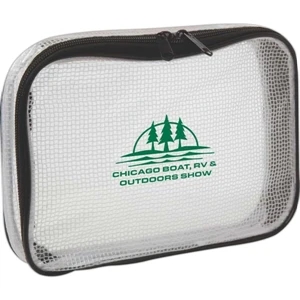 Large Stacking Clear Pvc Bag For Travel, Packs Flat For Full View Of Contents