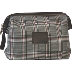 Toiletry Bag With Reinforced Pull Bar Adds Strength And Keeps Bad Open For Easy Use