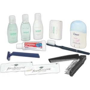 Restore - Amenity Kit Includes Shampoo, Soap, Lotion, Toothbrush And More, Blank
