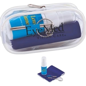 Eye Glass Cleaner Kit. Includes Micro Fiber Cleaning Cloth And Liquid Lens Cleaner