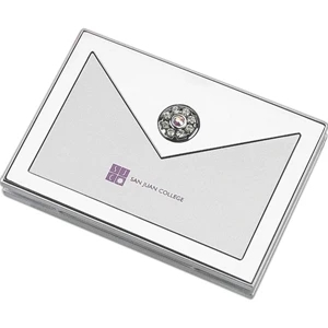Swarovski - Compact Mirror Includes Standard, Magnification And Decorated With Genuine Stones